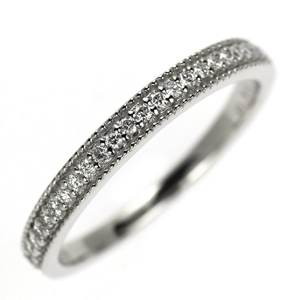 Pt900 ダイヤモンド リング 0.13ct ハーフエタニティ
