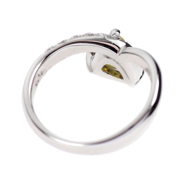 Pt900 スフェーン ダイヤモンド リング 0.98ct D0.14ct