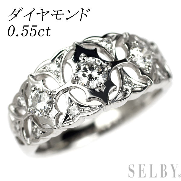 Pt900 ダイヤモンド リング 0.55ct