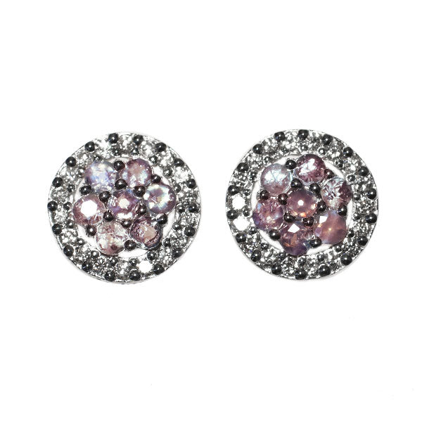 希少 Pt900 アレキサンドライト ダイヤモンド ピアス 0.40ct D0.18ct