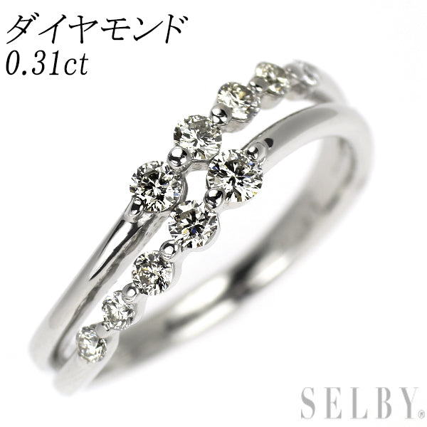 Pt900 ダイヤモンド リング 0.31ct
