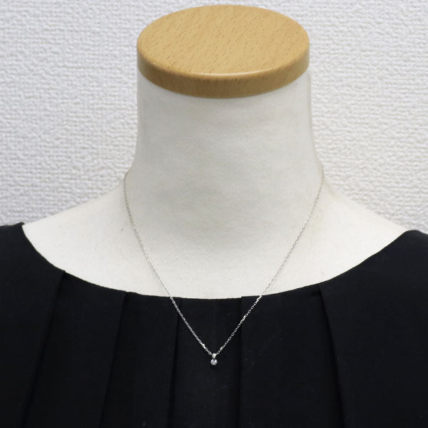 K10WG ダイヤモンド ペンダントネックレス 0.10ct