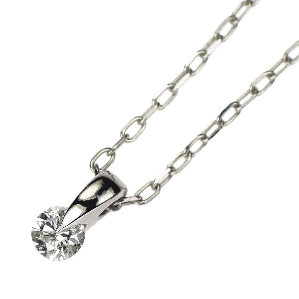 K10WG ダイヤモンド ペンダントネックレス 0.10ct