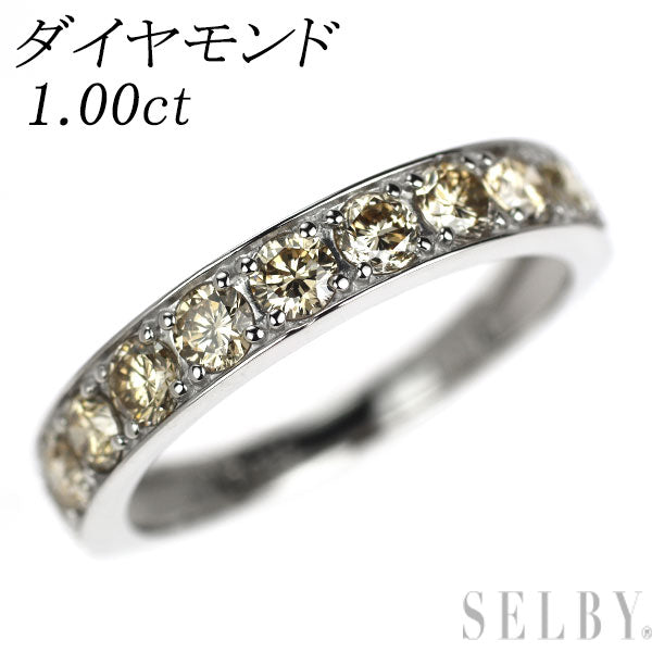Pt950 ダイヤモンド リング 1.00ct ハーフエタニティ — セルビー