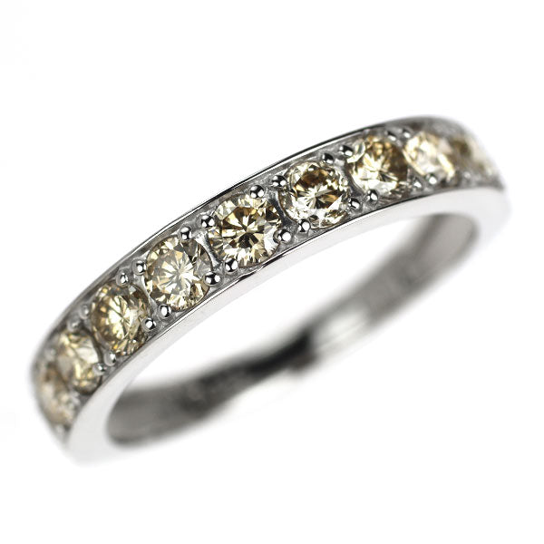 Pt950 ダイヤモンド リング 1.00ct ハーフエタニティ