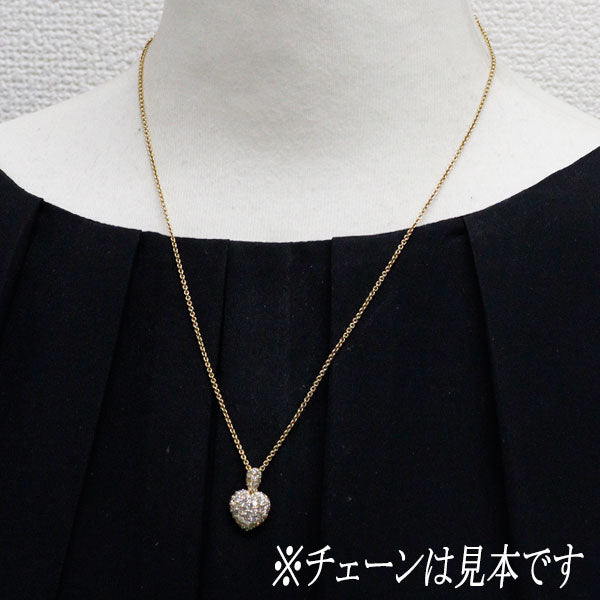 K18YG ダイヤモンド ペンダントトップ 1.17ct ハート