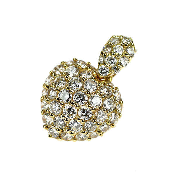 K18YG ダイヤモンド ペンダントトップ 1.17ct ハート