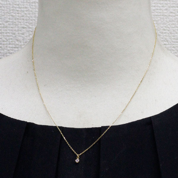 アガット/agete K14YG ダイヤモンド ペンダントネックレス 0.05ct