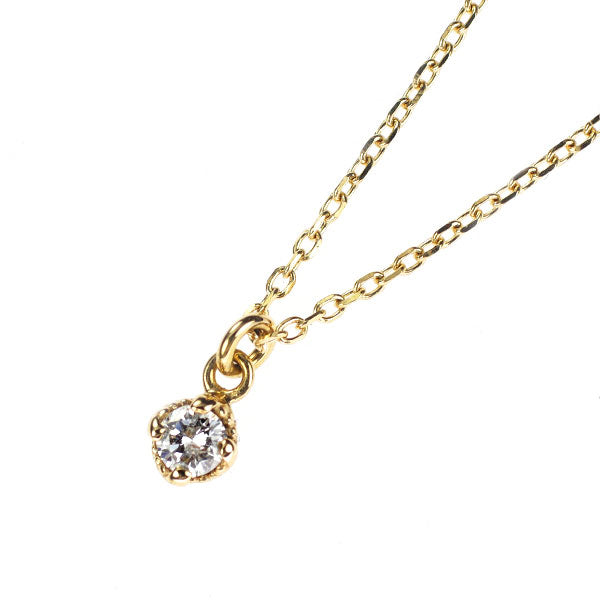 アガット/agete K14YG ダイヤモンド ペンダントネックレス 0.05ct