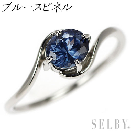Pt900 ブルースピネル リング — セルビーオンラインストア