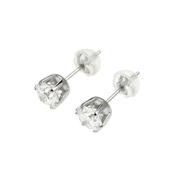 新品 Pt900 ダイヤモンド ピアス 1.408ct E SI2 G スタッド【エスコレ】