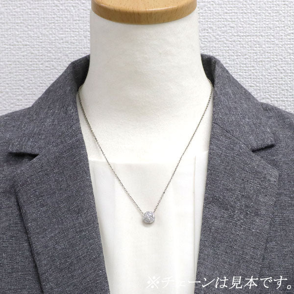 新品 Pt950 ダイヤモンド ペンダントトップ 0.730ct F SI2 G D0.24ct 鍛造ミルグレイン 【エスコレ】