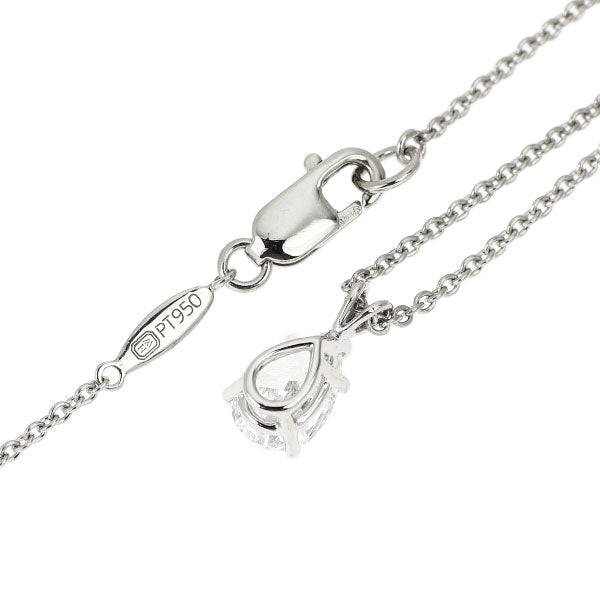 ハリーウィンストン Pt950 ペアシェイプ ダイヤモンド ペンダントネックレス 0.55ct F VVS1