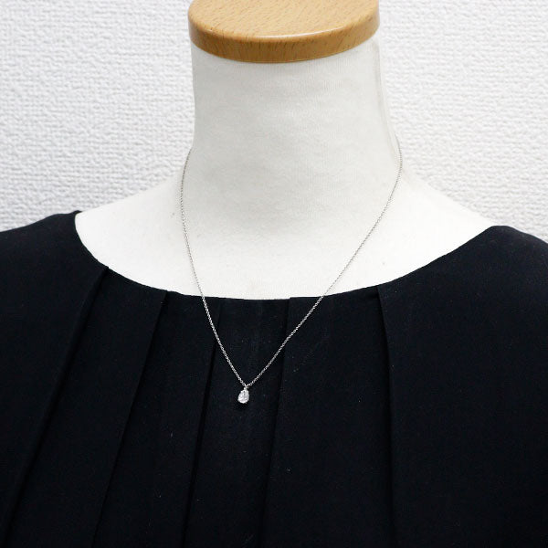 ハリーウィンストン Pt950 ペアシェイプ ダイヤモンド ペンダントネックレス 0.55ct F VVS1