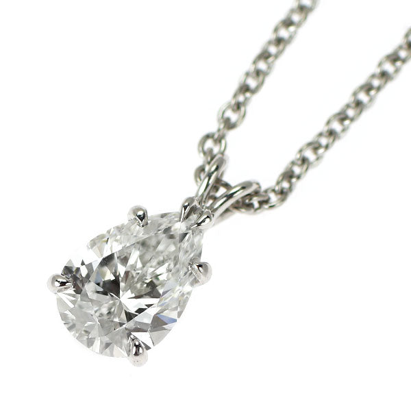 ハリーウィンストン Pt950 ペアシェイプ ダイヤモンド ペンダントネックレス 0.55ct F VVS1