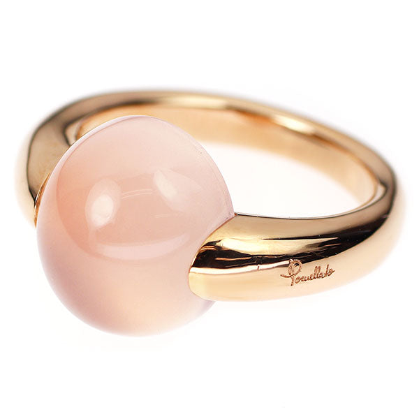 ポメラート K18PG ローズ クオーツ リング ルナ 《セルビー銀座店》【中古】