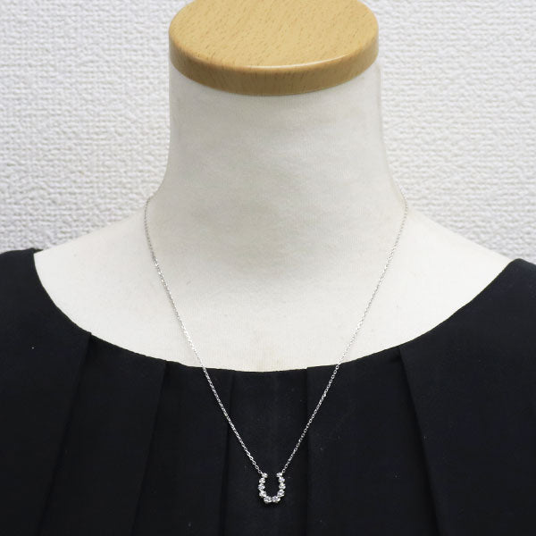 ヴァンドーム青山 Pt950/ Pt850 ダイヤモンド ペンダントネックレス 0.25ct 馬蹄