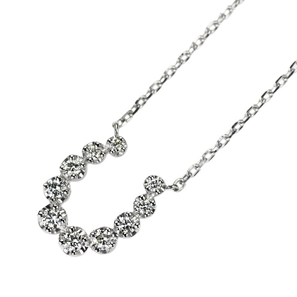 ヴァンドーム青山 Pt950/ Pt850 ダイヤモンド ペンダントネックレス 0.25ct 馬蹄