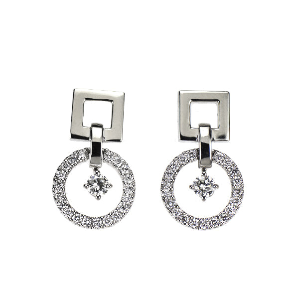 コンコルド Pt900 ダイヤモンド ピアス 0.66ct