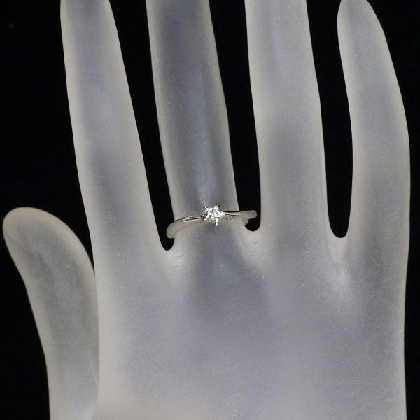 スタージュエリー Pt950 スターシェイプ ダイヤモンド リング 0.13ct D0.03ct