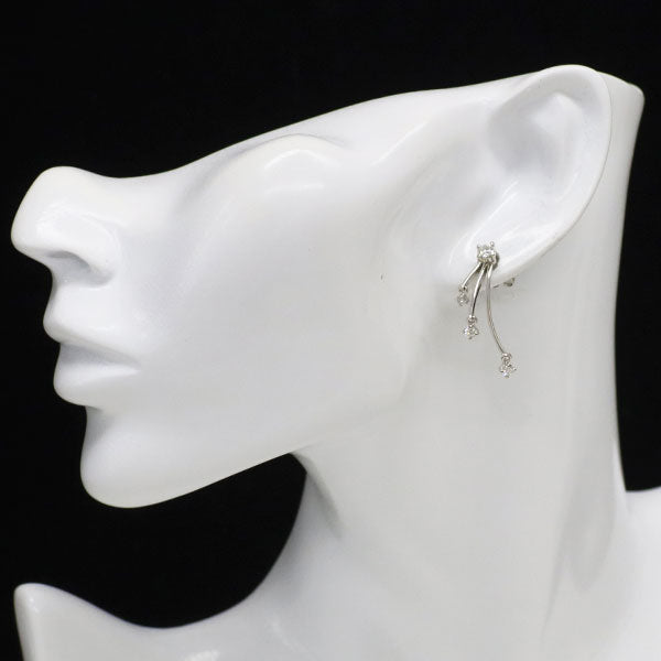 Pt950/ Pt900 ダイヤモンド ピアス 0.76ct チャーム付き 2way