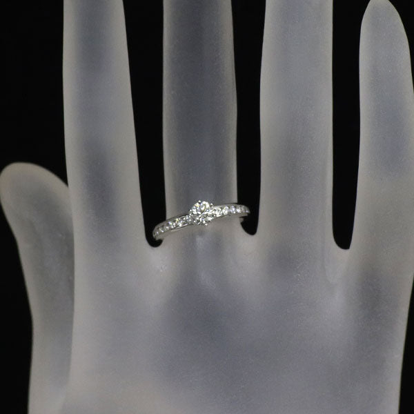 ティファニー Pt950 ダイヤモンド リング 0.31ct ソリティア チャネルセッティング