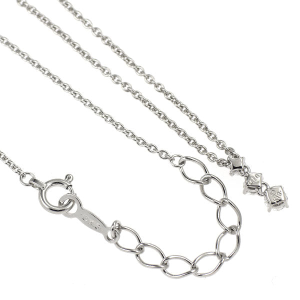 ミキモト K18WG ダイヤモンド ペンダントネックレス 0.18ct スリーストーン
