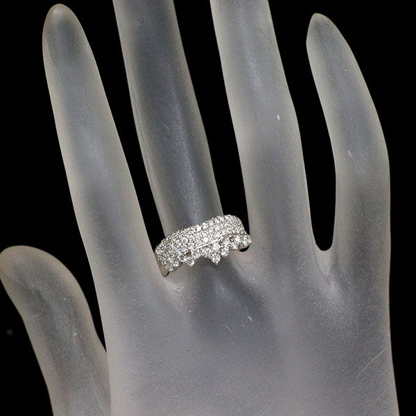 K18WG ダイヤモンド リング 1.01ct パヴェ 《セルビー銀座店》【中古】