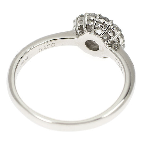 Pt900 ダイヤモンド リング 0.394ct F VS1 3EXHC D0.36ct