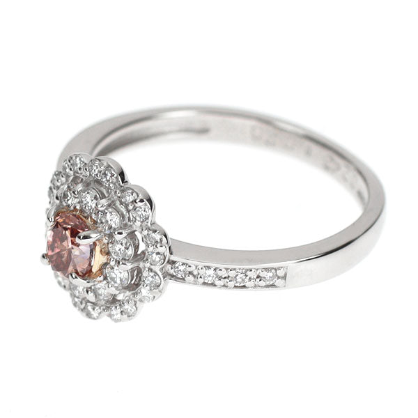 希少 Pt900 天然ピンクダイヤモンド リング 0.243ct FDBOP SI1 D0.26ct