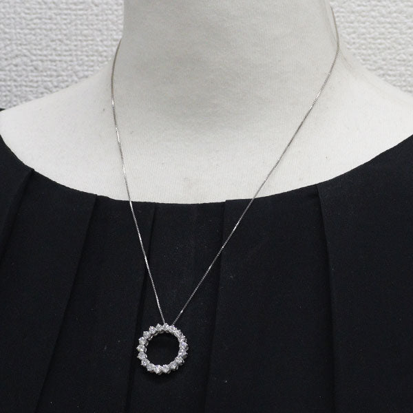 K18WG ダイヤモンド ペンダントネックレス 2.08ct