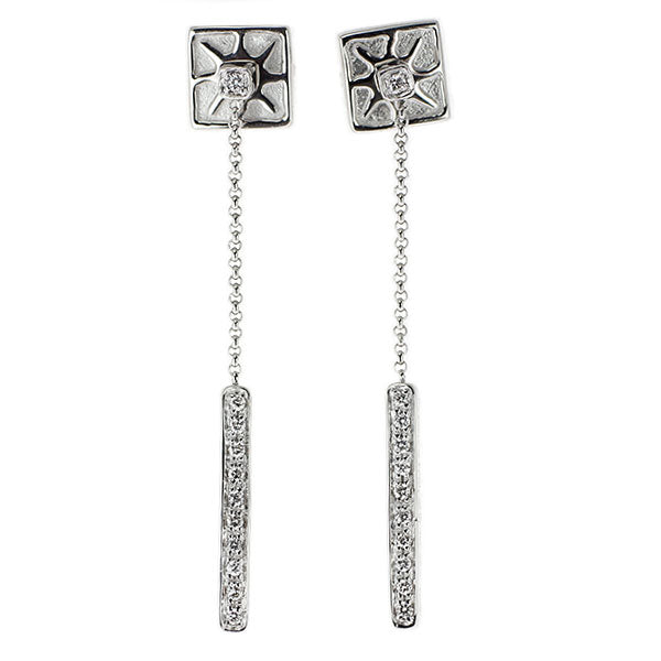 K18WG ダイヤモンド ピアス 0.35ct