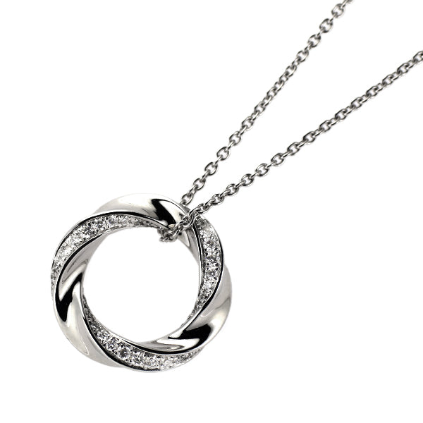 周大福 K18WG ダイヤモンド ペンダントネックレス 0.315ct