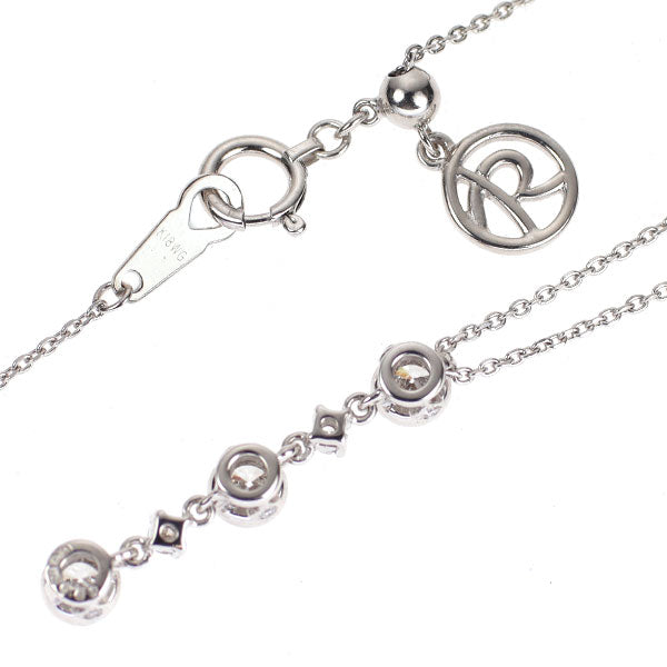 K18WG 0.50ct.ダイアペンダント K18WG ダイヤモンド ペンダントネックレス 0.50ct — セルビー