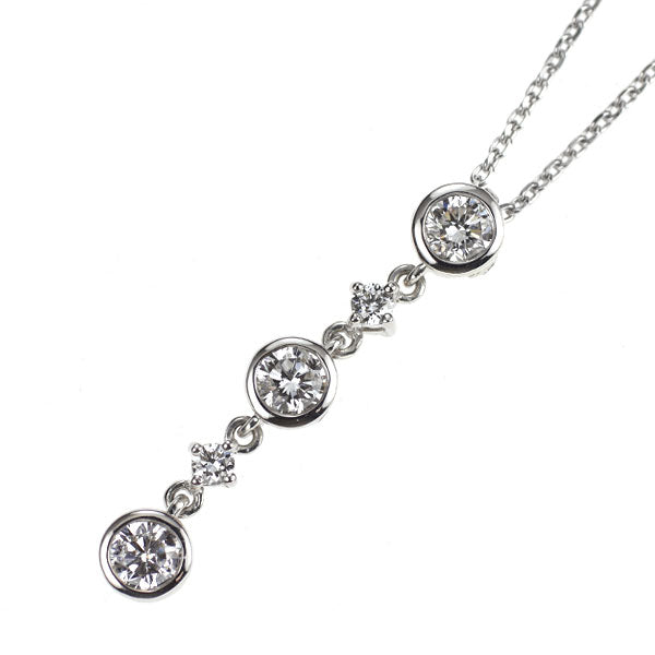 K18WG ダイヤモンド ペンダントネックレス 0.50ct — セルビー