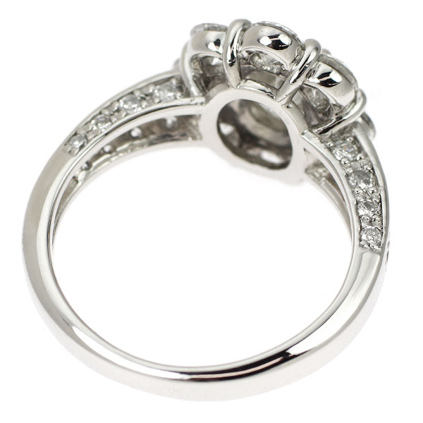 Pt900 オーバル ダイヤモンド リング 1.063ct K SI1 D1.95ct