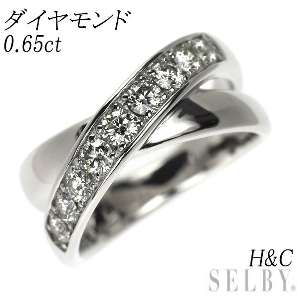 Pt900 H&C ダイヤモンド リング 0.65ct