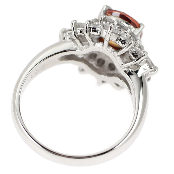 Pt900 パパラチアサファイア ダイヤモンド リング 2.01ct D1.20ct