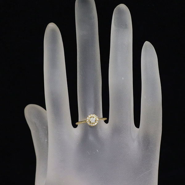 wish upon a star K18YG ダイヤモンド リング 0.099ct D0.05ct