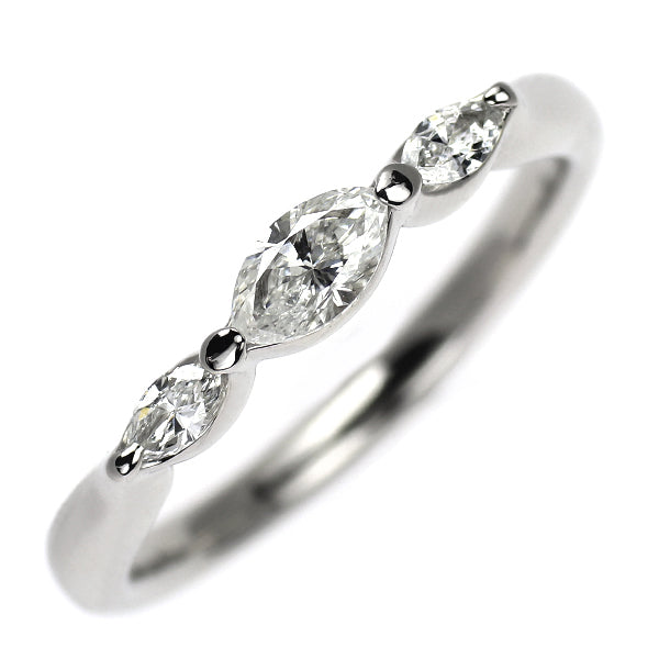 Pt900 マーキス ダイヤモンド リング 0.35ct