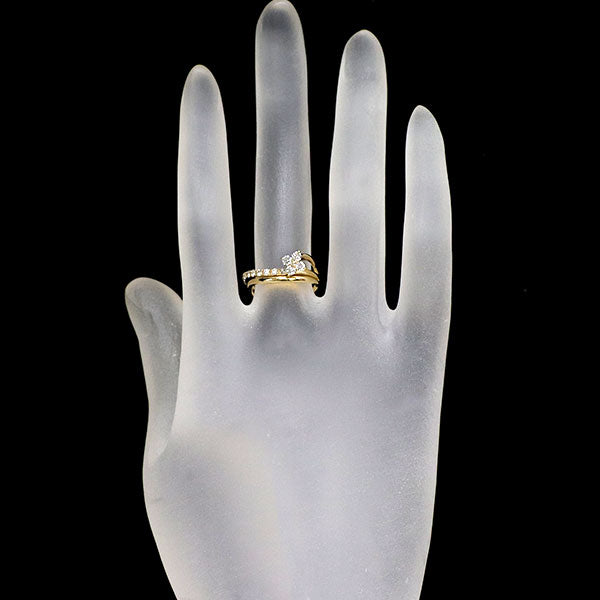 K18YG ダイヤモンド リング 0.38ct
