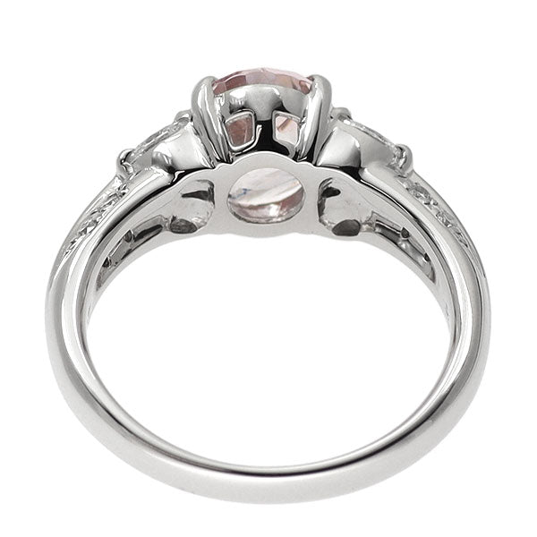 Pt900 スリランカ産 非加熱パパラチアサファイア ダイヤモンド リング 2.28ct D0.29ct