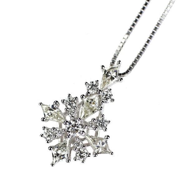 K18WG ダイヤモンド ペンダントネックレス 0.70ct