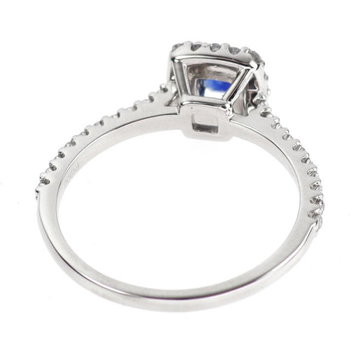 Pt900 サファイア ダイヤモンド リング 0.42ct D0.26ct — セルビー