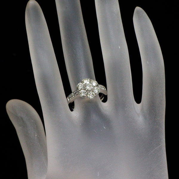 Pt900 ダイヤモンド リング 2.00ct フラワー