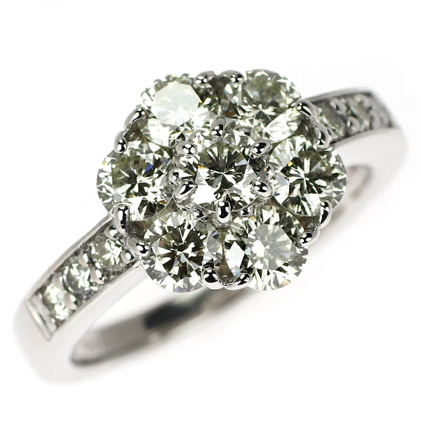 Pt900 ダイヤモンド リング 2.00ct フラワー