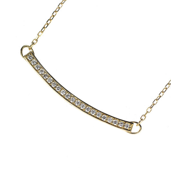 ローズヴィフ K18YG ダイヤモンド ペンダントネックレス 0.12ct