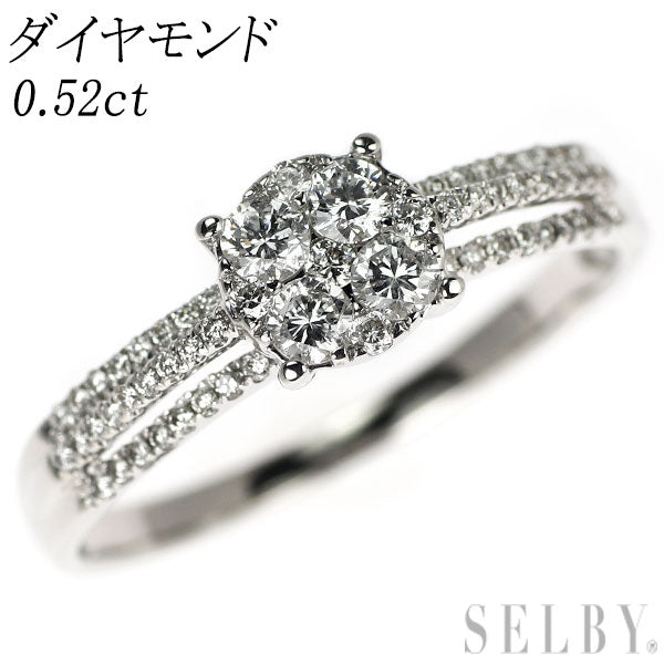 K18WG ダイヤモンド リング 0.52ct — セルビーオンラインストア