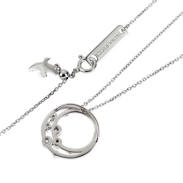 ニナリッチ Pt900/ Pt850 ダイヤモンド ペンダントネックレス 0.14ct