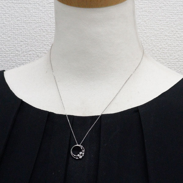ニナリッチ Pt900/ Pt850 ダイヤモンド ペンダントネックレス 0.14ct